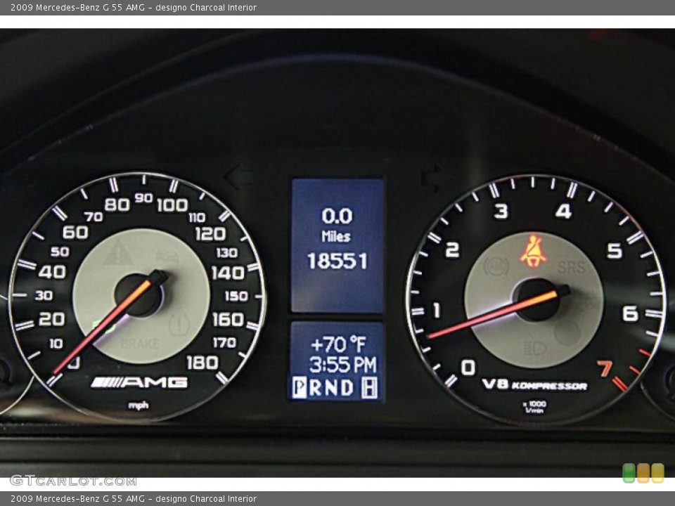 designo Charcoal Interior Gauges for the 2009 Mercedes-Benz G 55 AMG #66222865