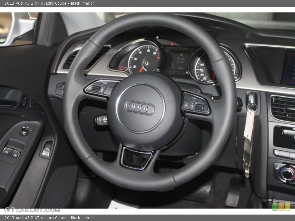 Black Interior Steering Wheel for the 2013 Audi A5 2.0T quattro Coupe #66222913