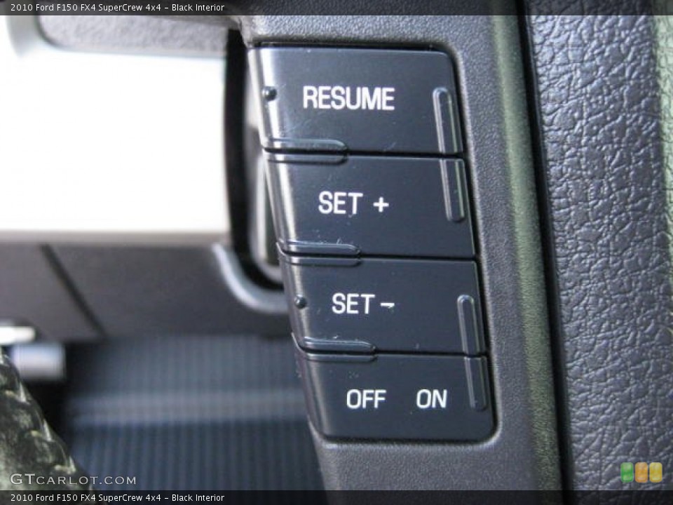 Black Interior Controls for the 2010 Ford F150 FX4 SuperCrew 4x4 #66225102