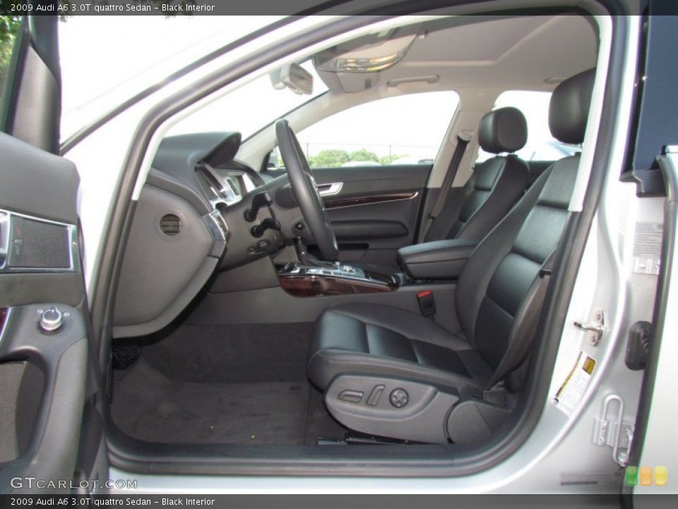 Black Interior Front Seat for the 2009 Audi A6 3.0T quattro Sedan #66226800