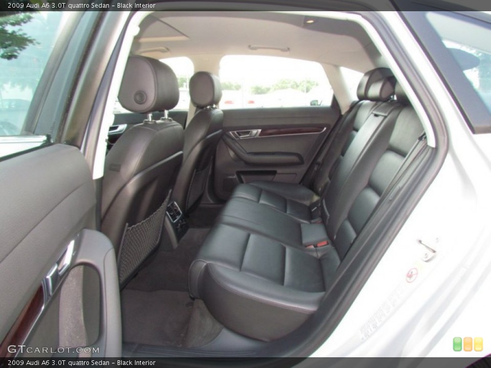 Black Interior Rear Seat for the 2009 Audi A6 3.0T quattro Sedan #66226826