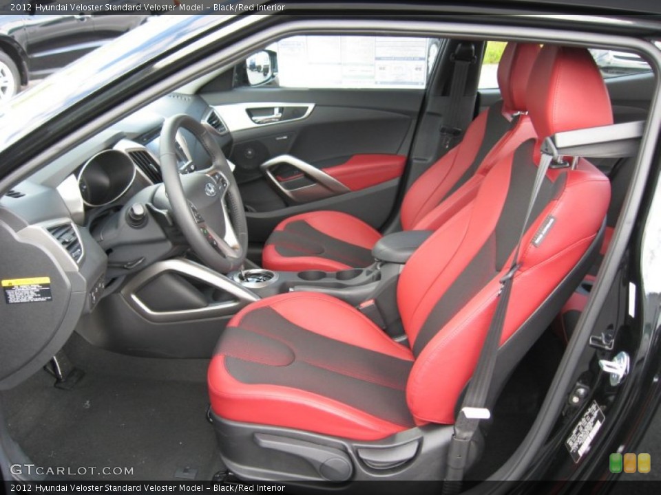 Black/Red Interior Photo for the 2012 Hyundai Veloster  #66226987