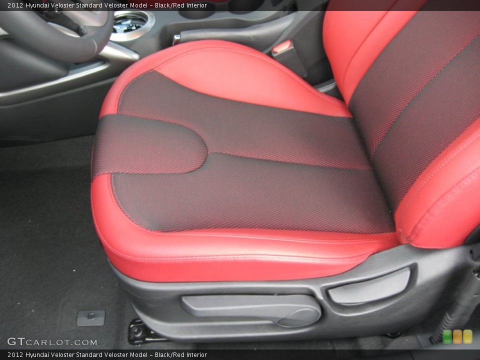 Black/Red Interior Front Seat for the 2012 Hyundai Veloster  #66226998