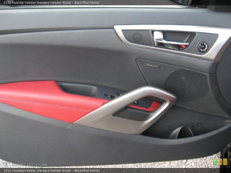 Black/Red Interior Door Panel for the 2012 Hyundai Veloster  #66227009