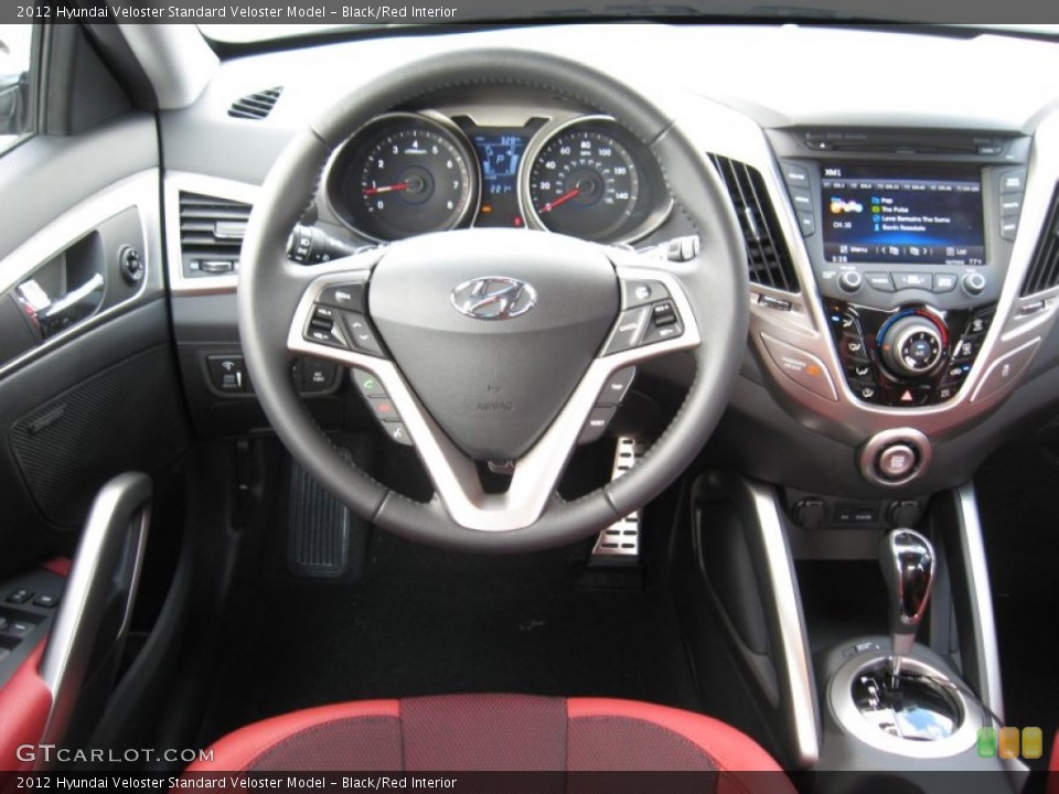 Black/Red Interior Dashboard for the 2012 Hyundai Veloster  #66227066