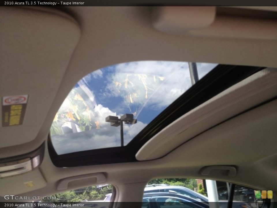 Taupe Interior Sunroof for the 2010 Acura TL 3.5 Technology #66227272