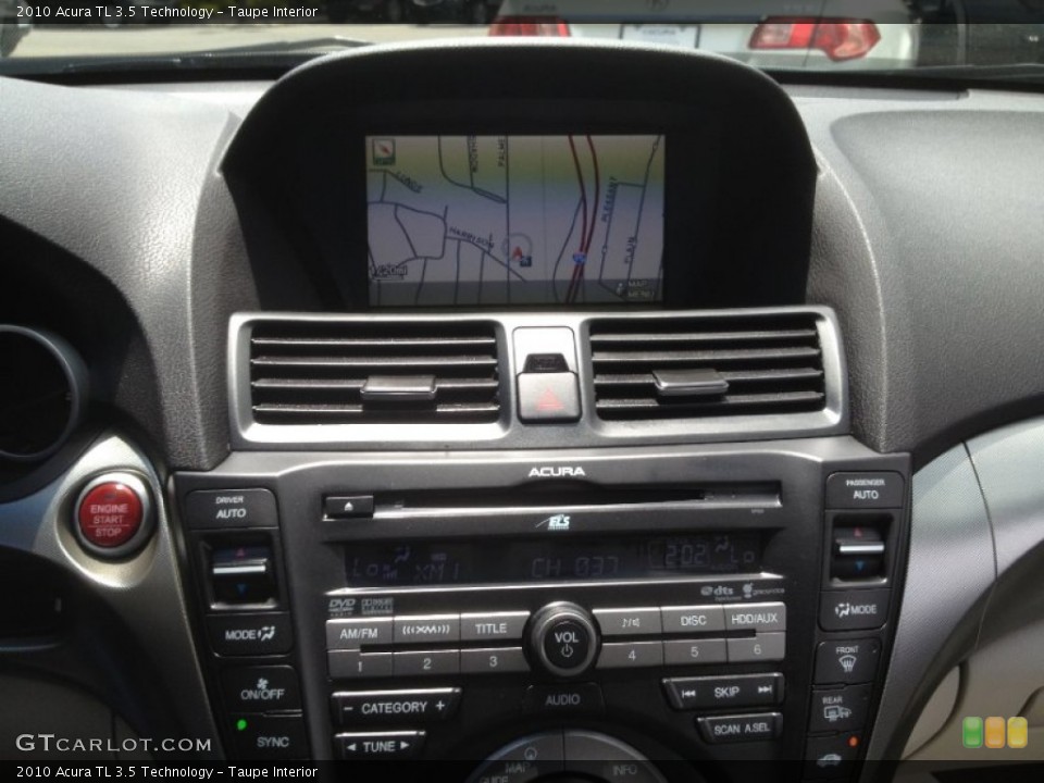 Taupe Interior Controls for the 2010 Acura TL 3.5 Technology #66227297
