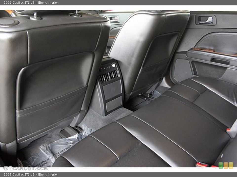 Ebony Interior Rear Seat for the 2009 Cadillac STS V8 #66228377