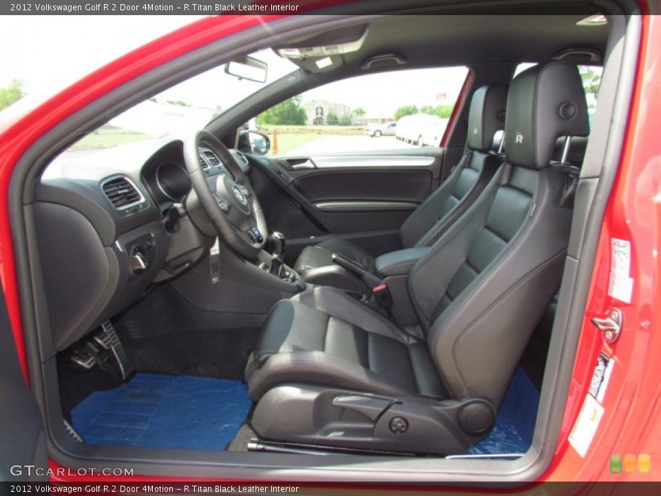 R Titan Black Leather Interior Photo for the 2012 Volkswagen Golf R 2 Door 4Motion #66228444