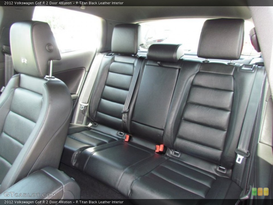 R Titan Black Leather Interior Photo for the 2012 Volkswagen Golf R 2 Door 4Motion #66228453