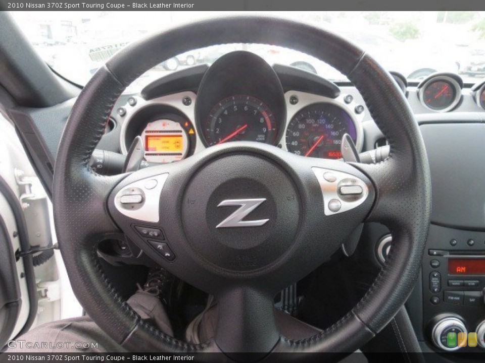Black Leather Interior Steering Wheel for the 2010 Nissan 370Z Sport Touring Coupe #66229956