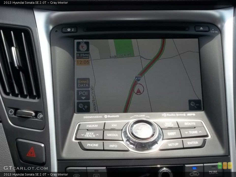 Gray Interior Navigation for the 2013 Hyundai Sonata SE 2.0T #66233220