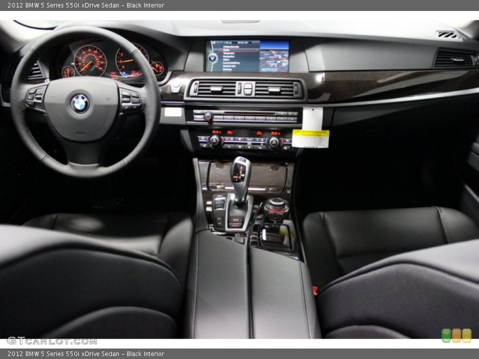 Black Interior Dashboard for the 2012 BMW 5 Series 550i xDrive Sedan #66233583