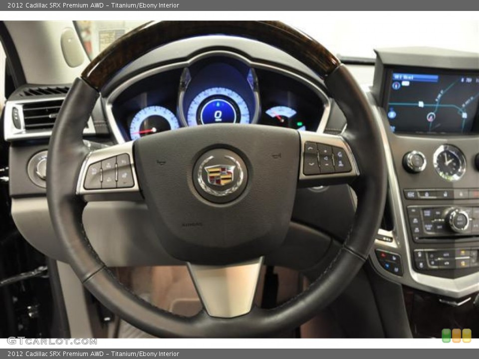 Titanium/Ebony Interior Steering Wheel for the 2012 Cadillac SRX Premium AWD #66234198