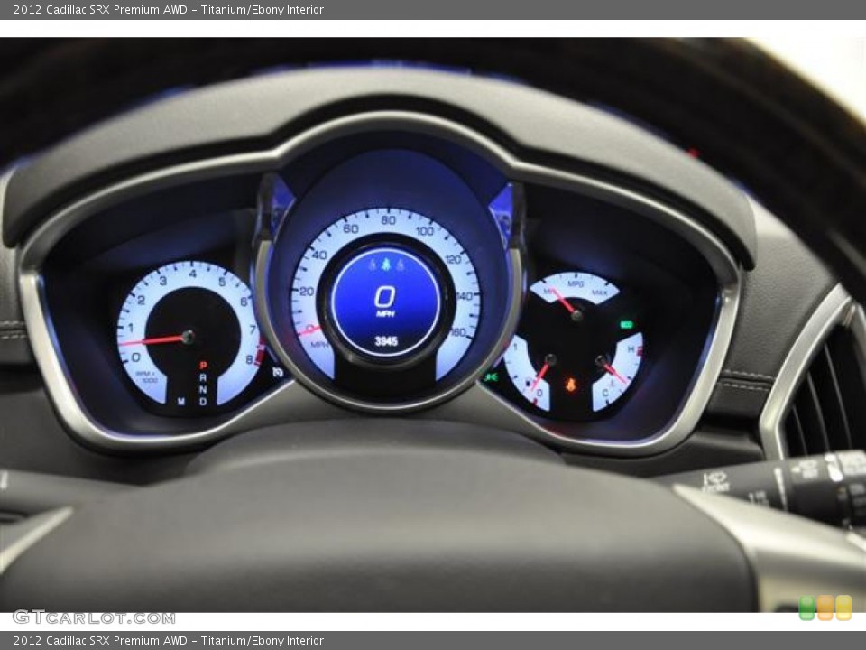 Titanium/Ebony Interior Gauges for the 2012 Cadillac SRX Premium AWD #66234207