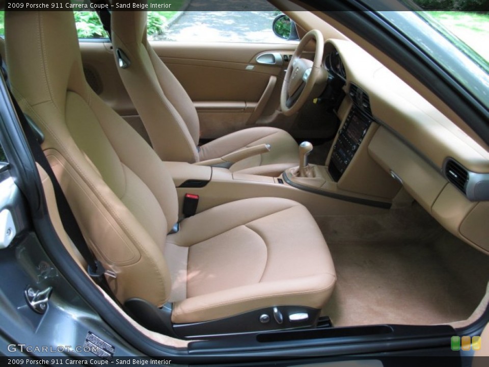 Sand Beige Interior Photo for the 2009 Porsche 911 Carrera Coupe #66234669