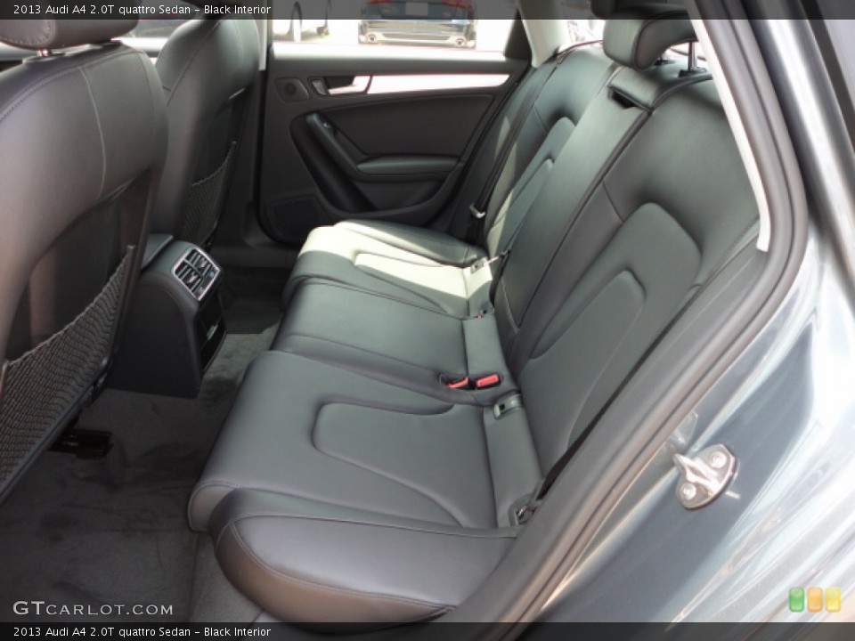 Black Interior Rear Seat for the 2013 Audi A4 2.0T quattro Sedan #66235161