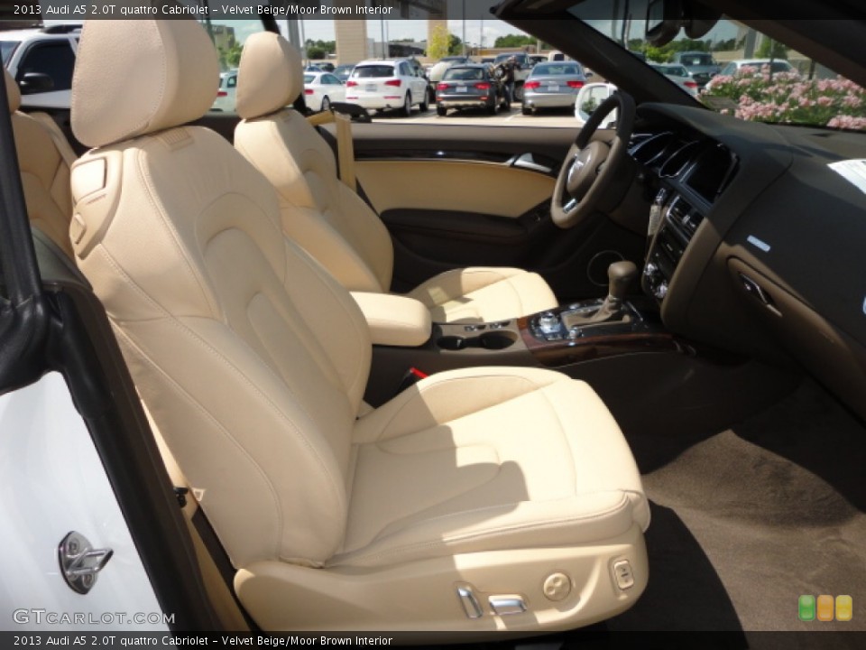 Velvet Beige/Moor Brown Interior Photo for the 2013 Audi A5 2.0T quattro Cabriolet #66235464