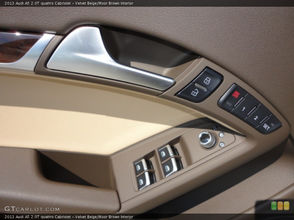 Velvet Beige/Moor Brown Interior Controls for the 2013 Audi A5 2.0T quattro Cabriolet #66235491
