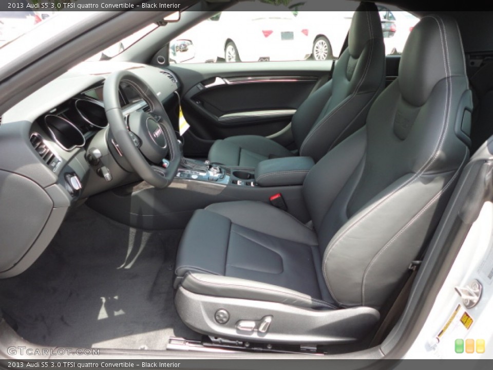Black Interior Front Seat for the 2013 Audi S5 3.0 TFSI quattro Convertible #66235566