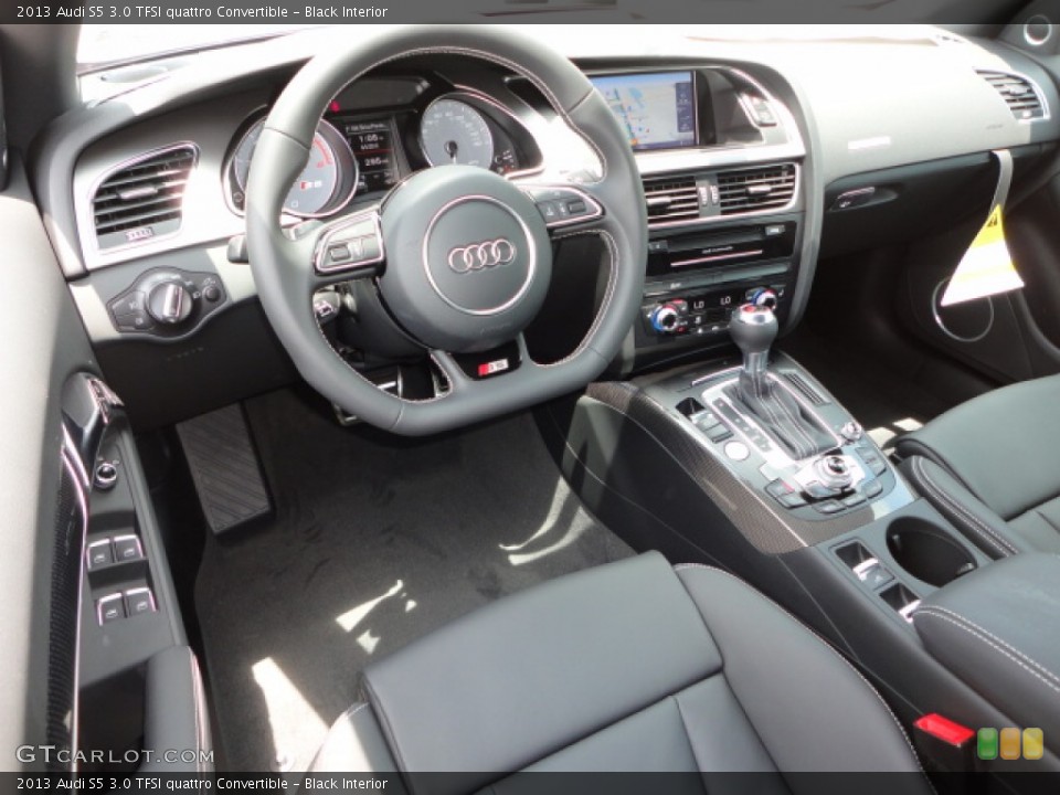 Black Interior Prime Interior for the 2013 Audi S5 3.0 TFSI quattro Convertible #66235584