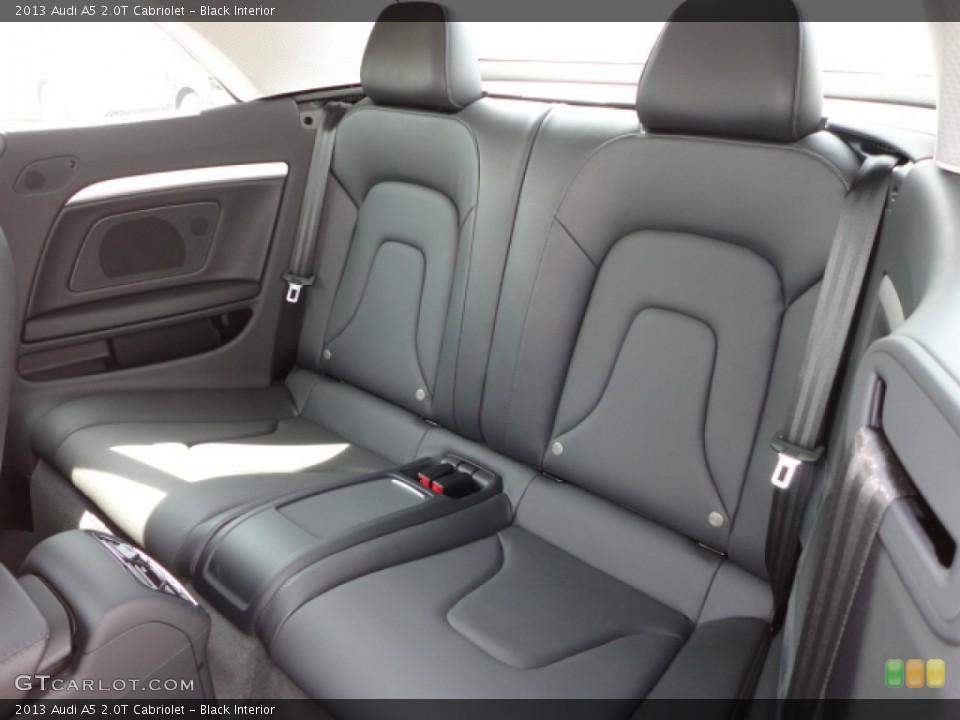 Black Interior Rear Seat for the 2013 Audi A5 2.0T Cabriolet #66235656