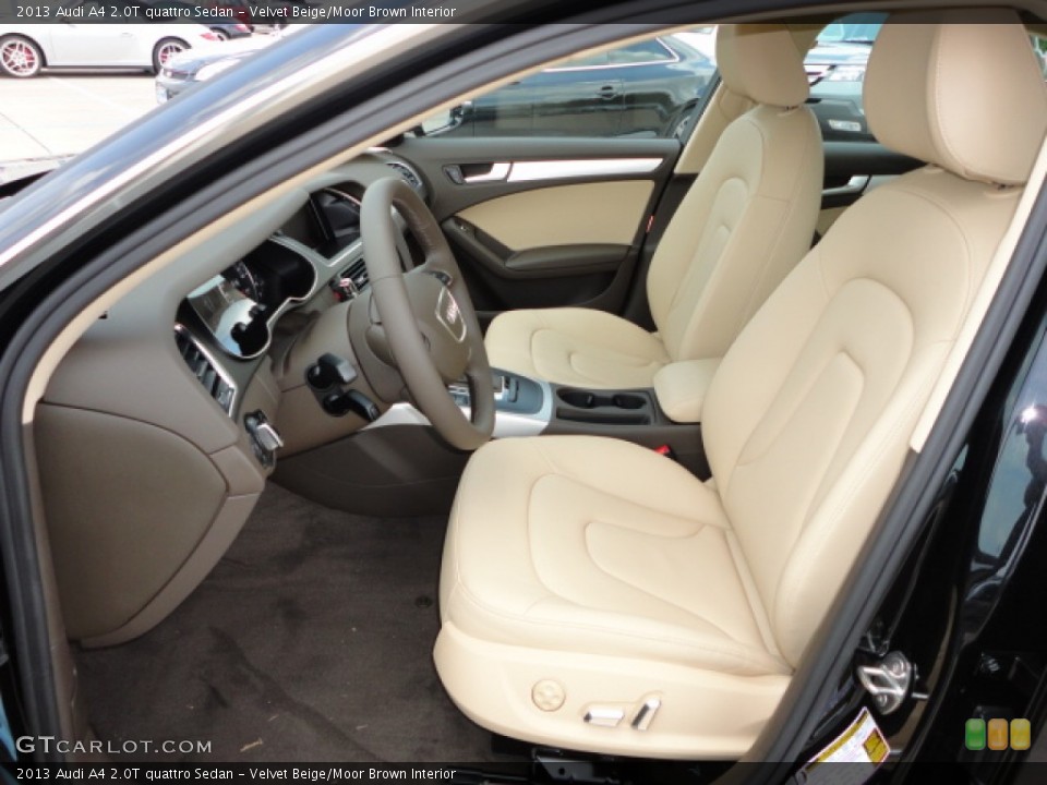 Velvet Beige/Moor Brown Interior Front Seat for the 2013 Audi A4 2.0T quattro Sedan #66236024