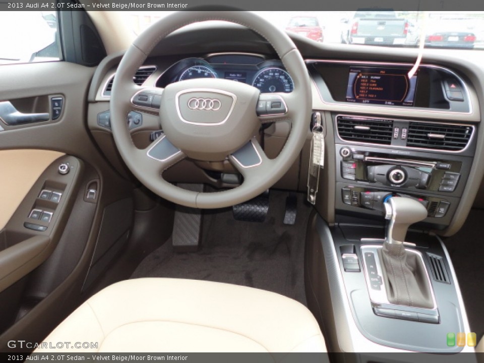 Velvet Beige/Moor Brown Interior Dashboard for the 2013 Audi A4 2.0T Sedan #66236195