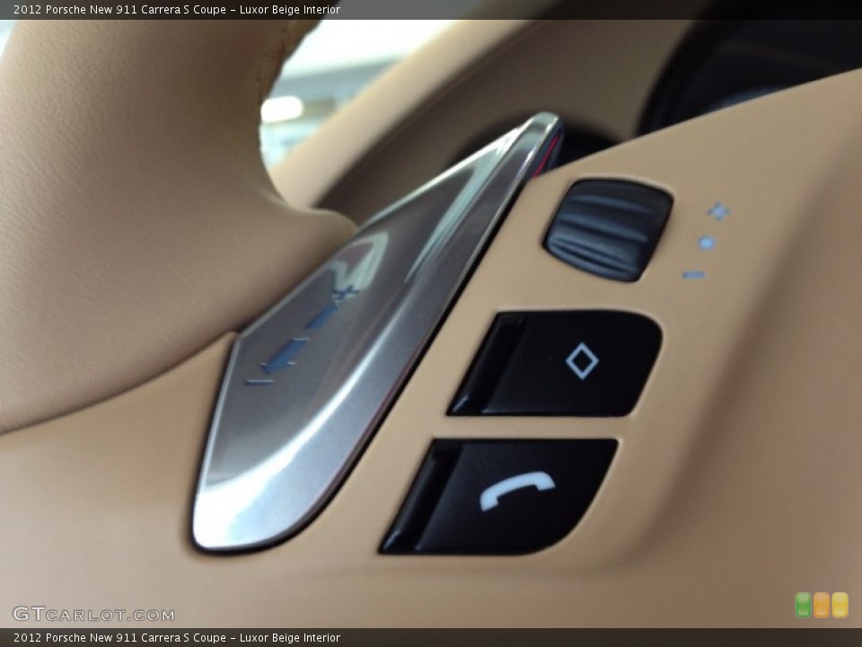 Luxor Beige Interior Controls for the 2012 Porsche New 911 Carrera S Coupe #66236434