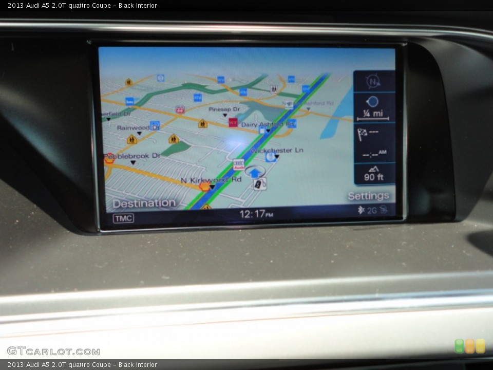 Black Interior Navigation for the 2013 Audi A5 2.0T quattro Coupe #66236558