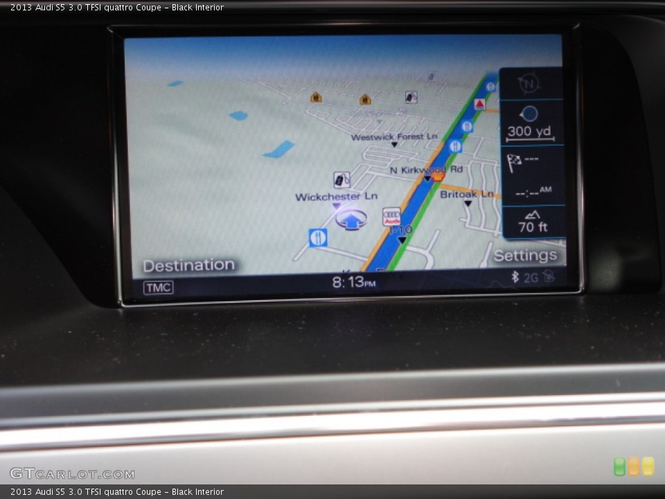 Black Interior Navigation for the 2013 Audi S5 3.0 TFSI quattro Coupe #66236729