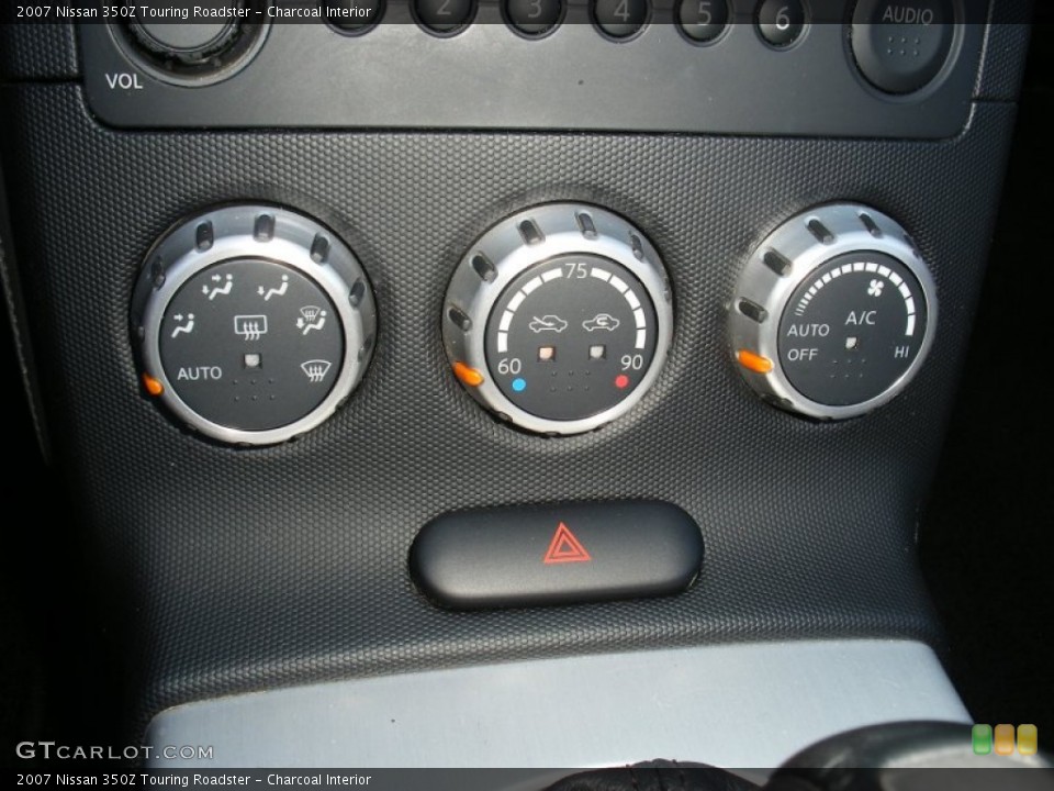 Charcoal Interior Controls for the 2007 Nissan 350Z Touring Roadster #66236750