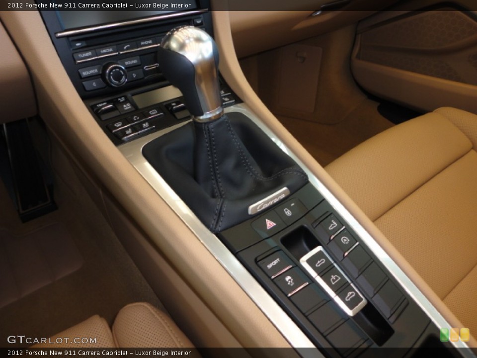 Luxor Beige Interior Transmission for the 2012 Porsche New 911 Carrera Cabriolet #66237128