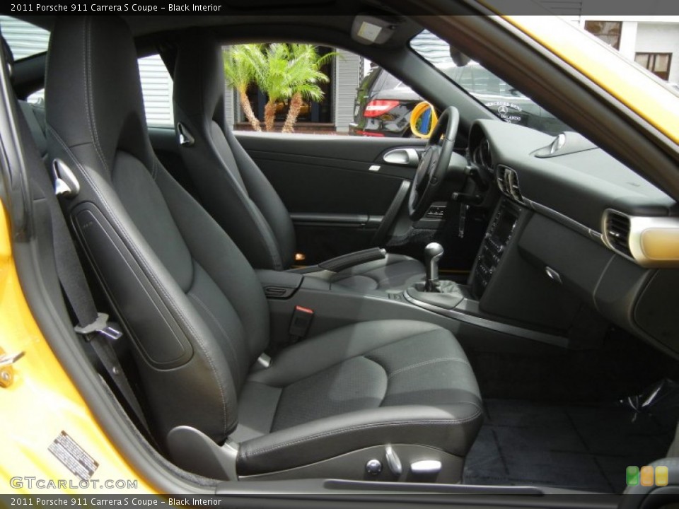 Black Interior Front Seat for the 2011 Porsche 911 Carrera S Coupe #66237662
