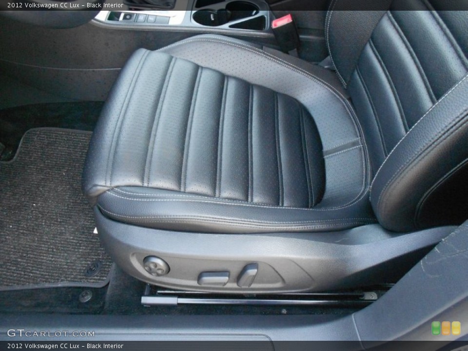 Black Interior Front Seat for the 2012 Volkswagen CC Lux #66241379