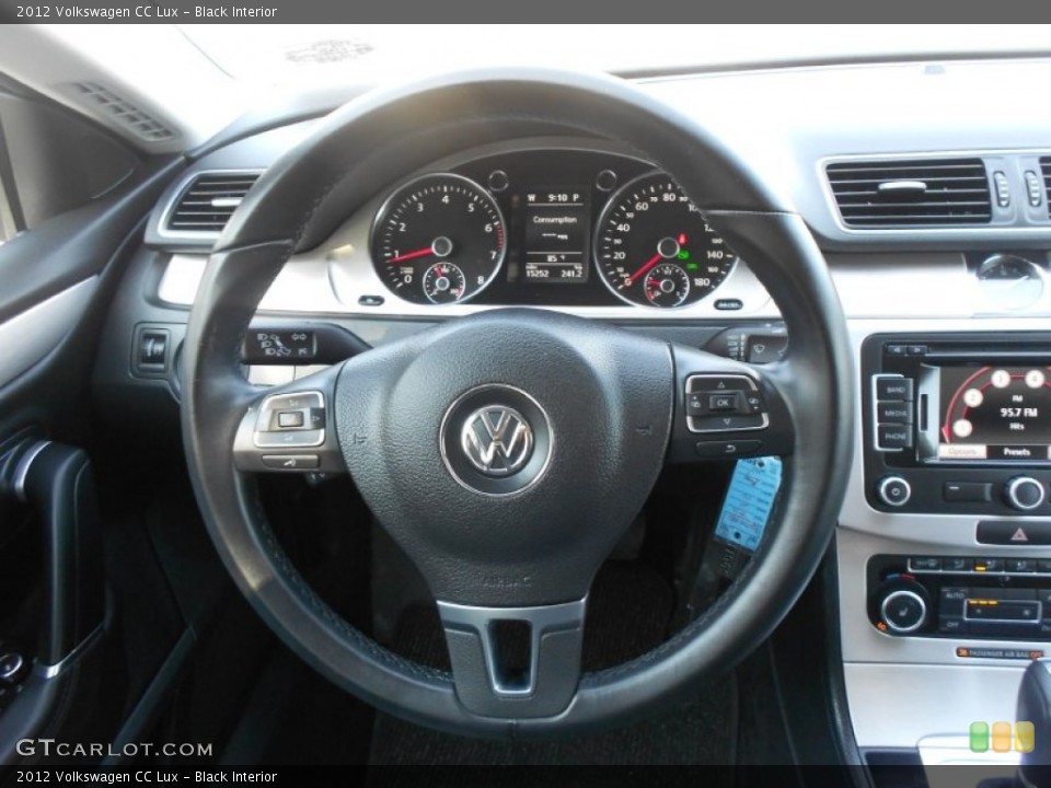 Black Interior Steering Wheel for the 2012 Volkswagen CC Lux #66241431