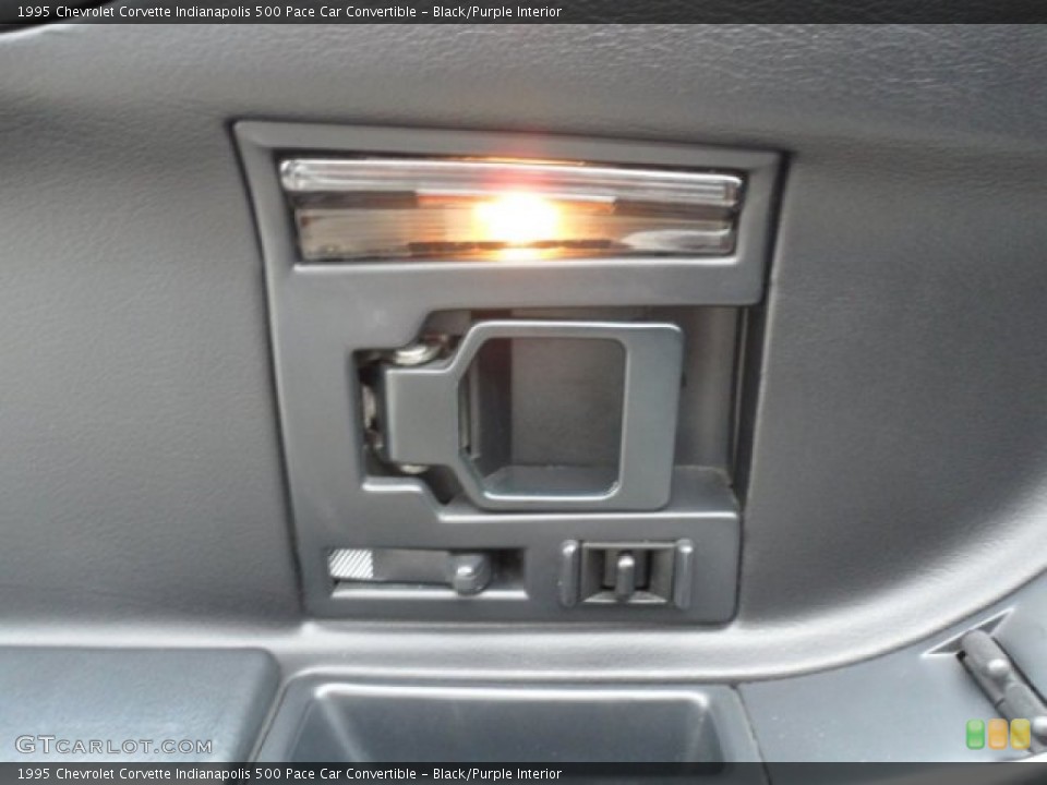Black/Purple Interior Controls for the 1995 Chevrolet Corvette Indianapolis 500 Pace Car Convertible #66242289