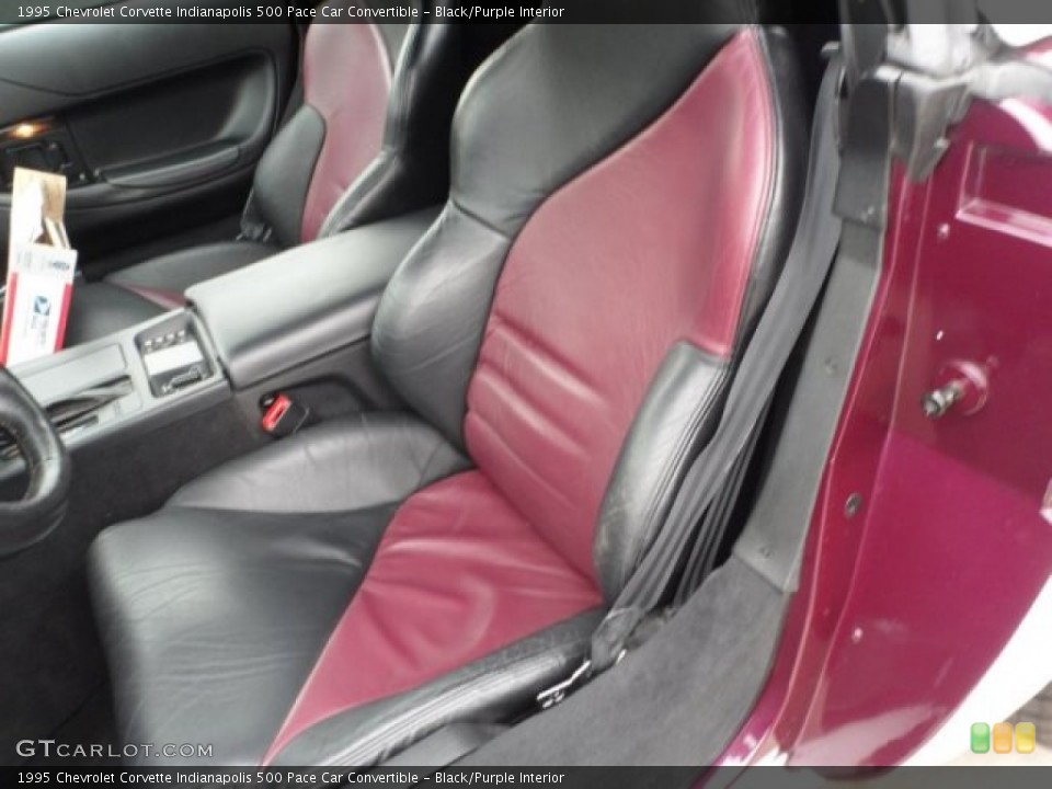 Black/Purple Interior Photo for the 1995 Chevrolet Corvette Indianapolis 500 Pace Car Convertible #66242298
