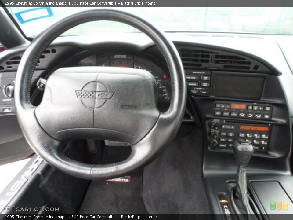 Black/Purple Interior Dashboard for the 1995 Chevrolet Corvette Indianapolis 500 Pace Car Convertible #66242325