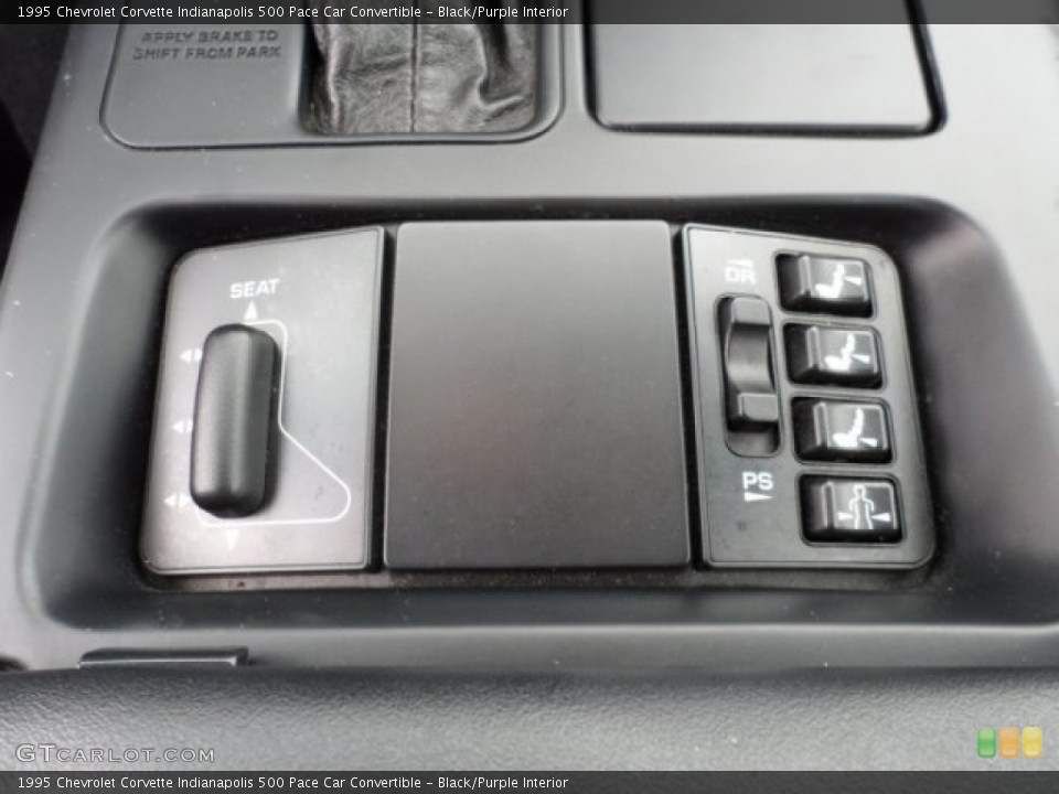 Black/Purple Interior Controls for the 1995 Chevrolet Corvette Indianapolis 500 Pace Car Convertible #66242364