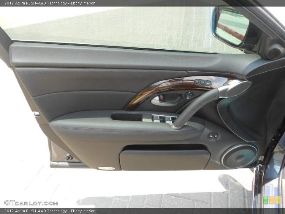 Ebony Interior Door Panel for the 2012 Acura RL SH-AWD Technology #66245626