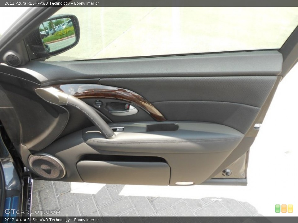 Ebony Interior Door Panel for the 2012 Acura RL SH-AWD Technology #66245644