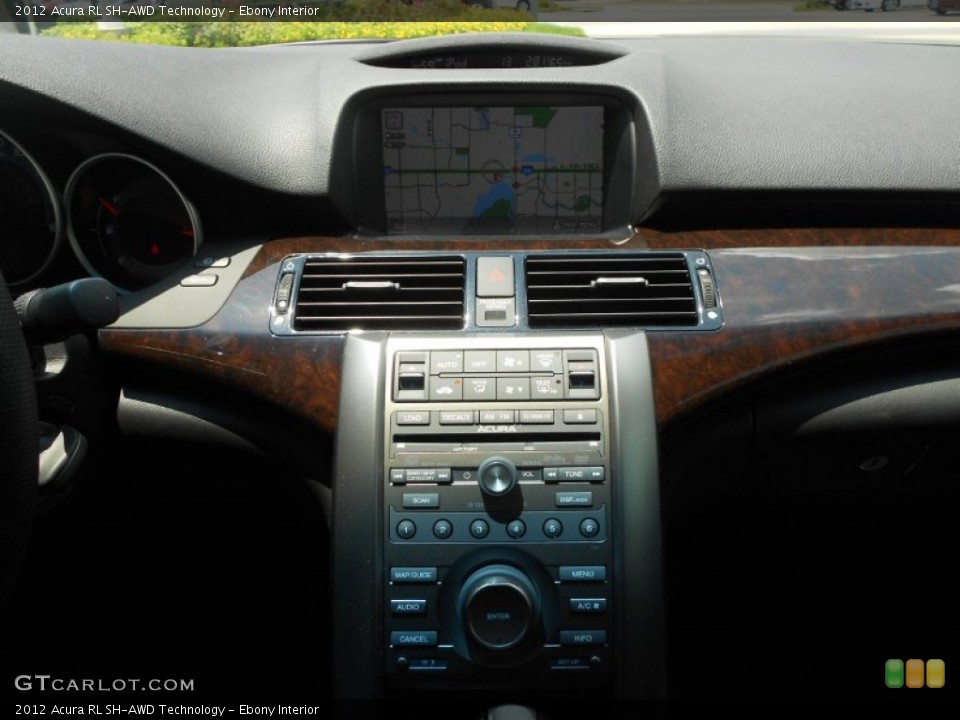 Ebony Interior Controls for the 2012 Acura RL SH-AWD Technology #66245692