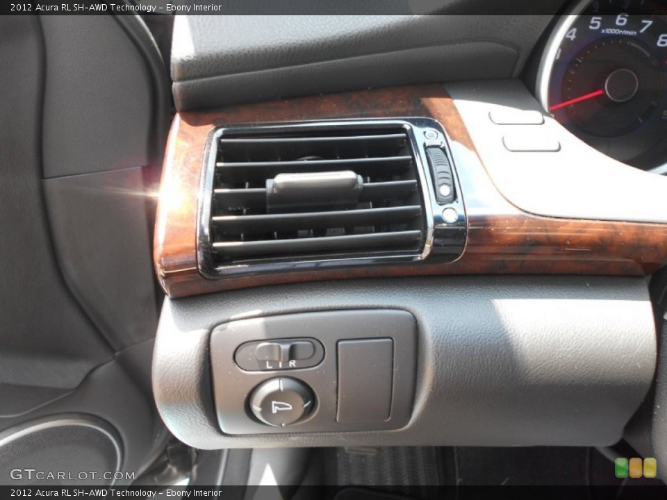 Ebony Interior Controls for the 2012 Acura RL SH-AWD Technology #66245743