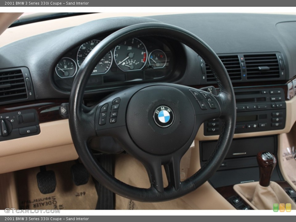 Sand Interior Steering Wheel for the 2001 BMW 3 Series 330i Coupe #66247352