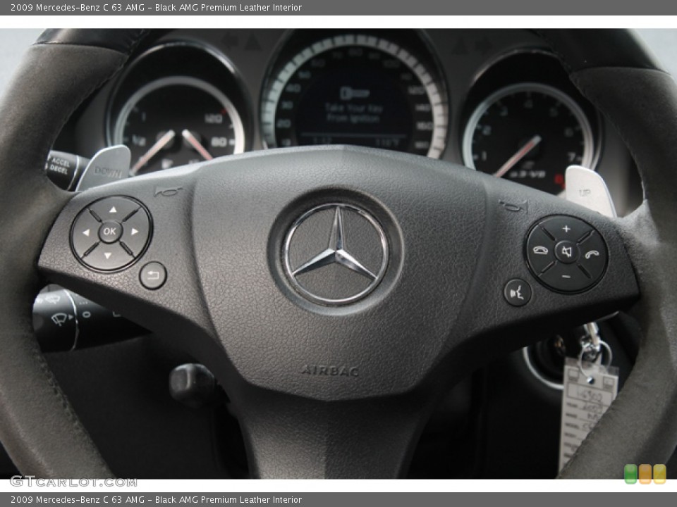 Black AMG Premium Leather Interior Controls for the 2009 Mercedes-Benz C 63 AMG #66248552