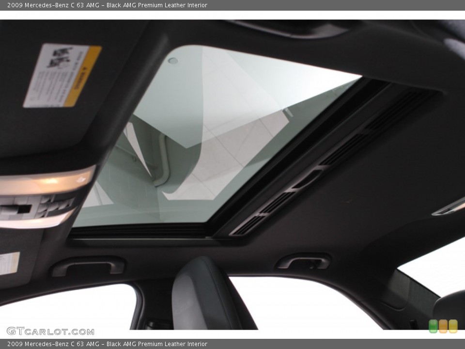 Black AMG Premium Leather Interior Sunroof for the 2009 Mercedes-Benz C 63 AMG #66248675