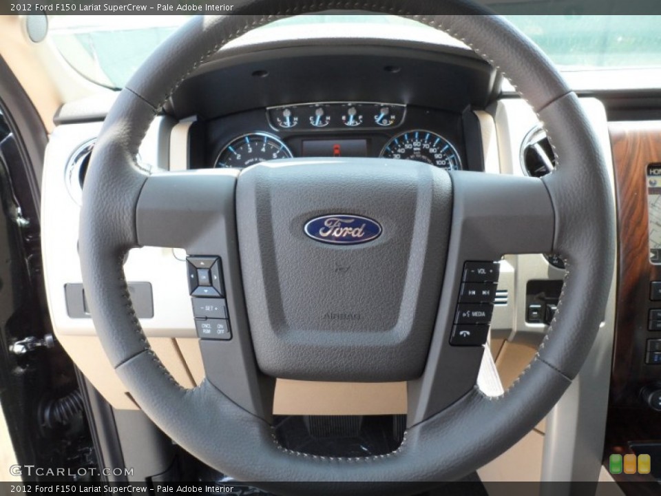 Pale Adobe Interior Steering Wheel for the 2012 Ford F150 Lariat SuperCrew #66249455
