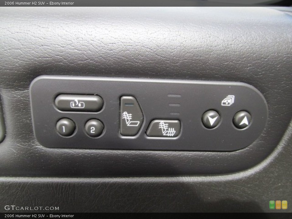 Ebony Interior Controls for the 2006 Hummer H2 SUV #66250121