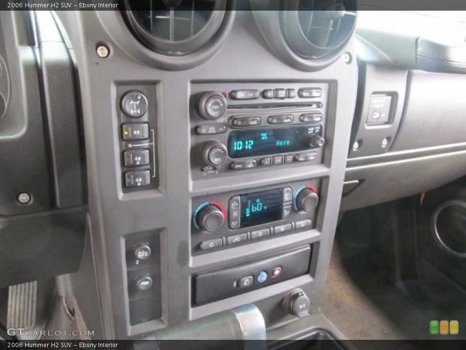 Ebony Interior Controls for the 2006 Hummer H2 SUV #66250145